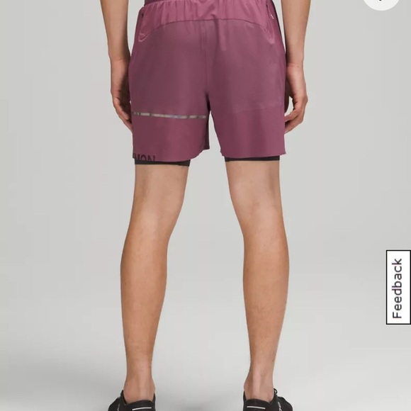 Lululemon Men’s‎ M Surge Short 6” lined SE $88.00 Purple Light Weight Comfort - Picture 2 of 14